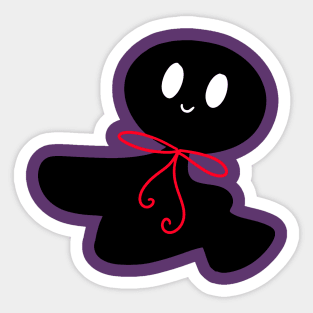 Cute Bow Shadow Ghost Sticker